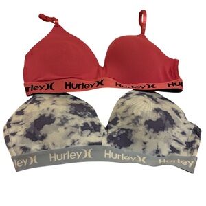 Pink & blue Hurley wireless bras
